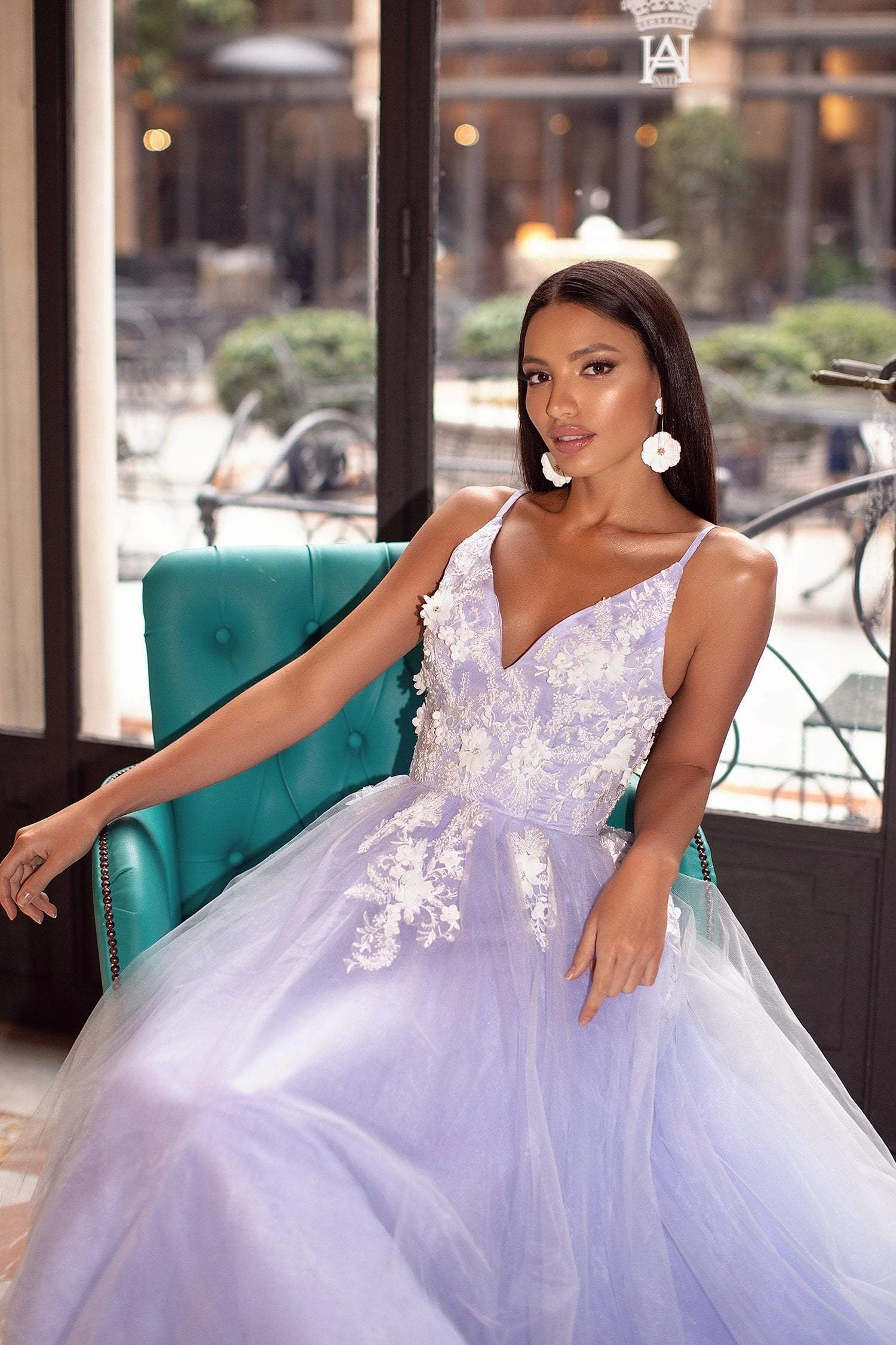 Ysabelle Tulle Gown - Lilac - Image 3