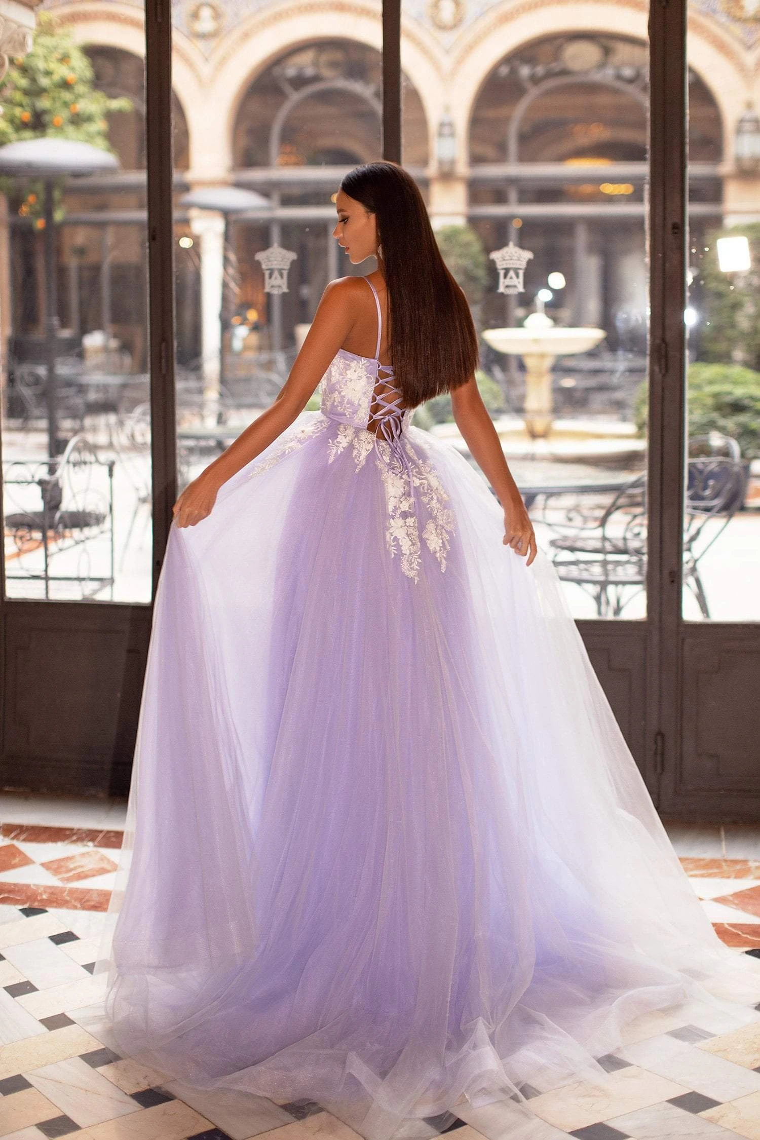 Ysabelle Tulle Gown - Lilac - Image 5
