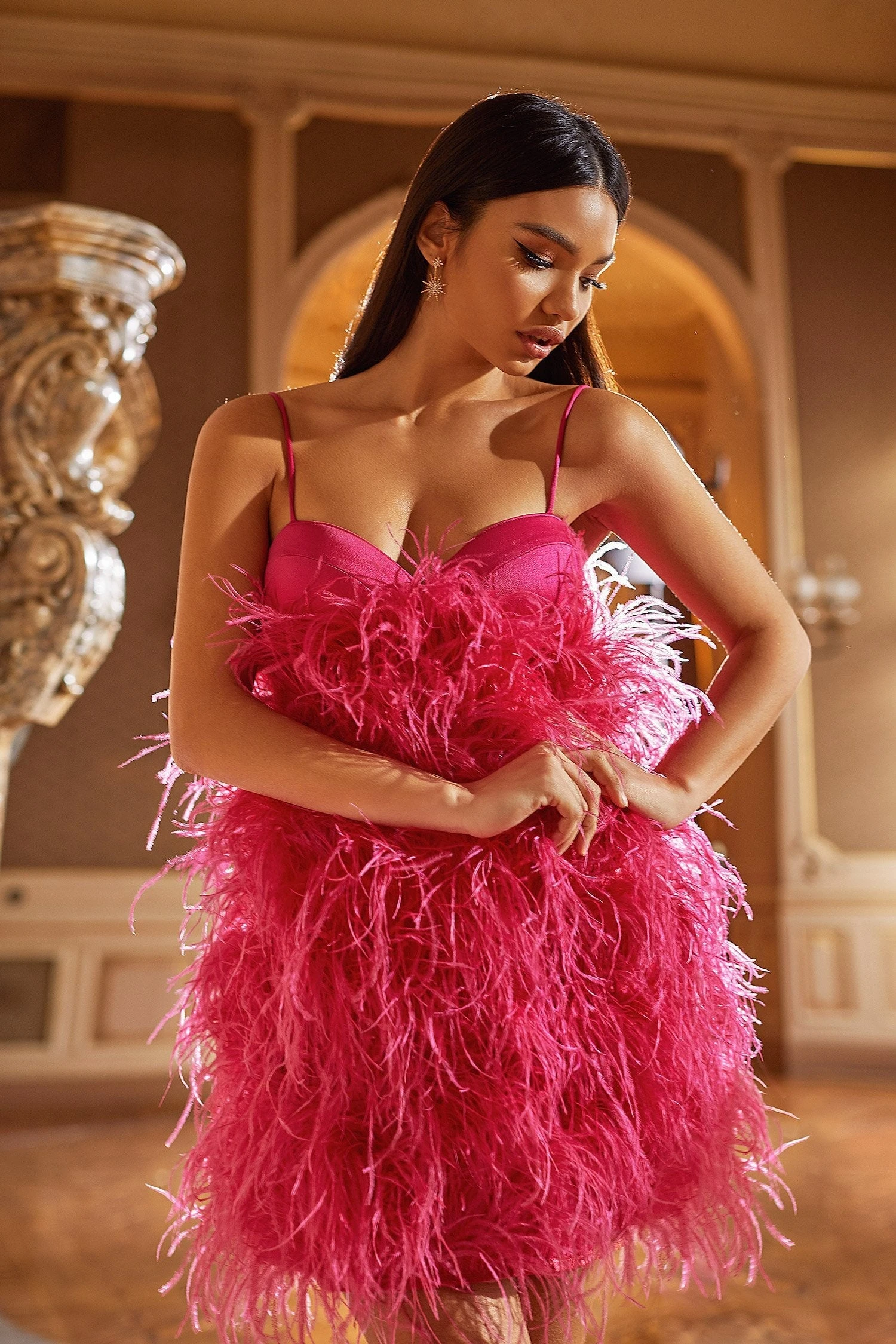 Kaila Dress - Hot Pink - Image 4