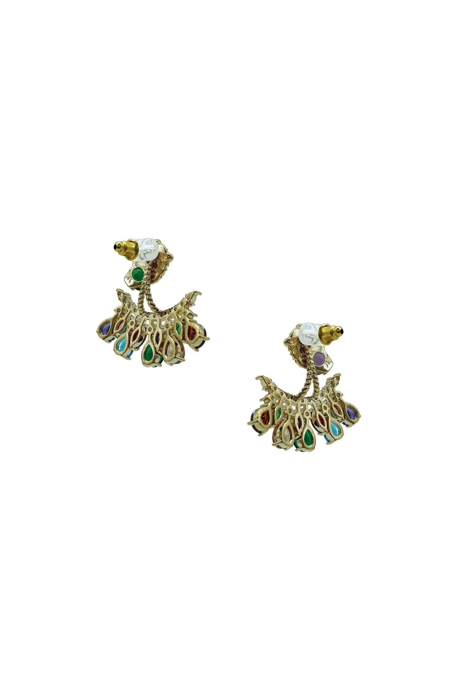 Maeve Multicoloured Lion Statement Earrings - Image 2