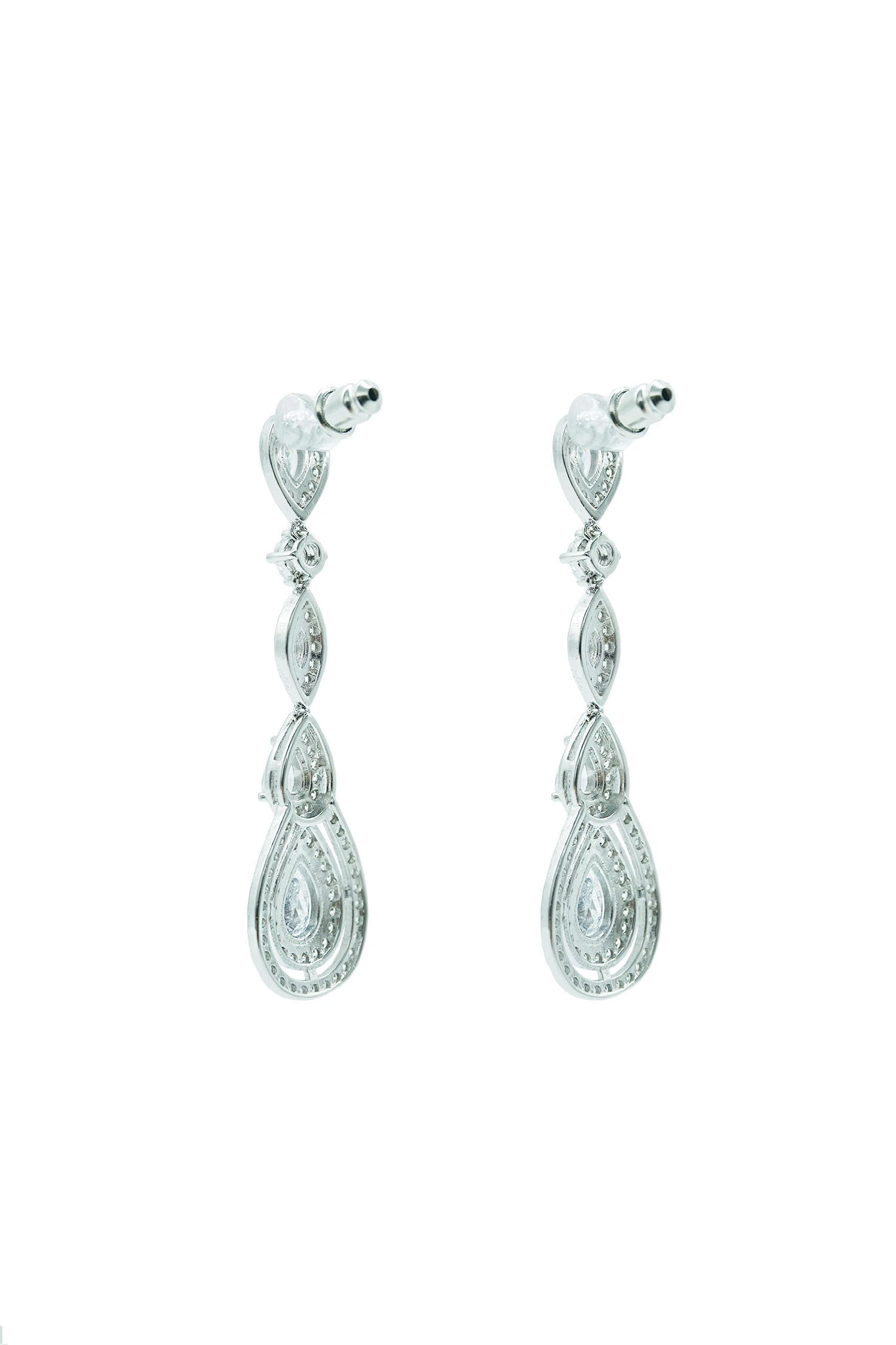 Manon Silver Teardrop Earrings - Image 3