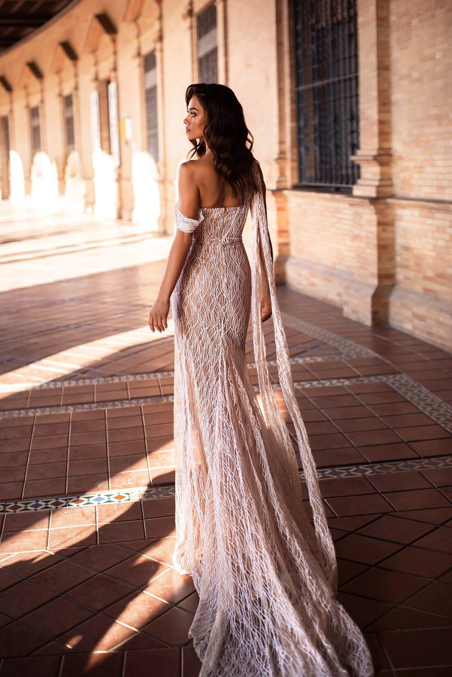 Gabriela Glitter Gown - White - Image 2