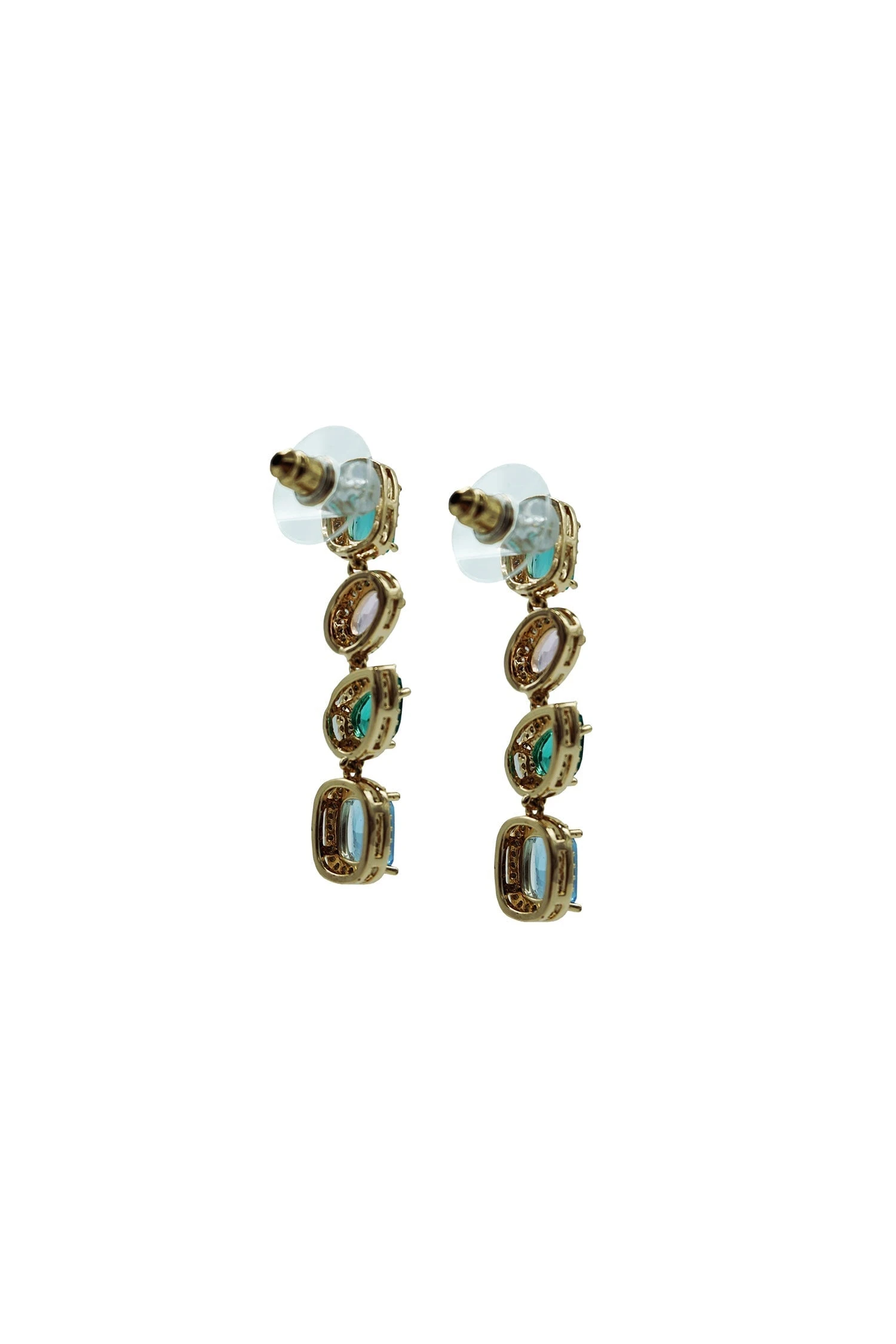 Clematis Multicoloured Tiered Earrings - Image 2